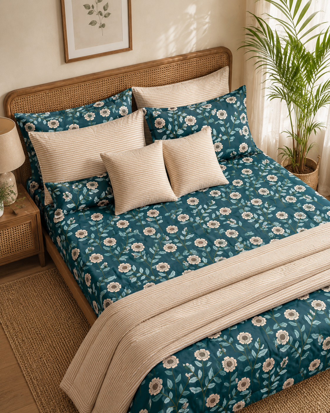 Teal Daisy sheets and sets 