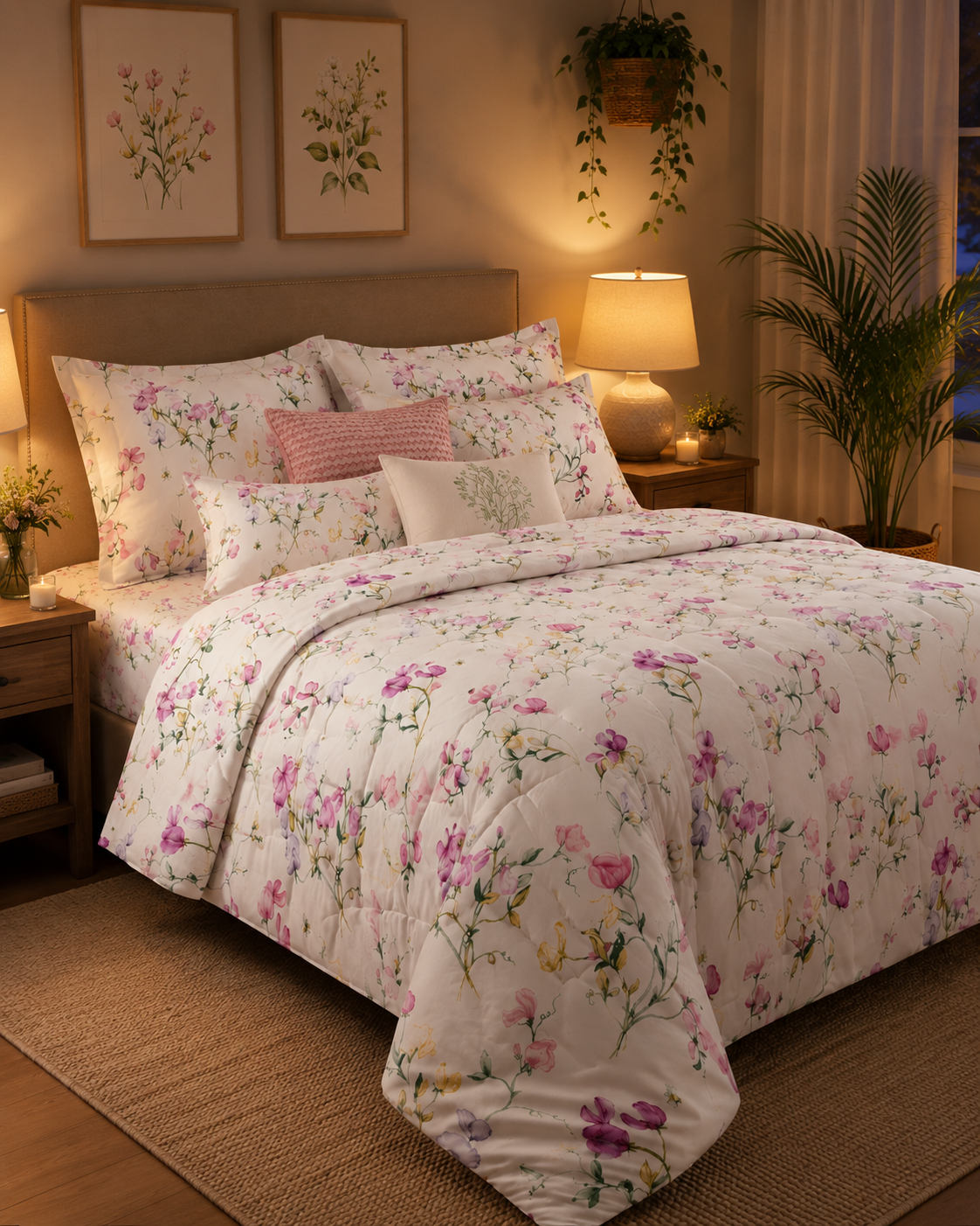 Whispering Vine sheets and set