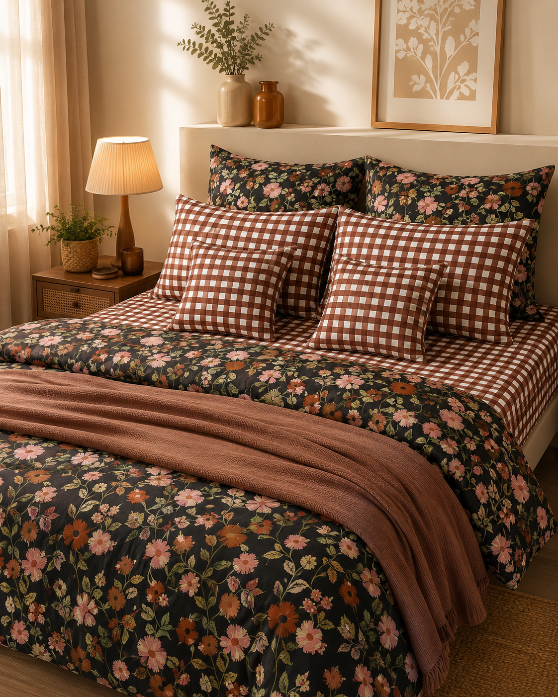 Autumn Meadows Glow Bed sheet Set 