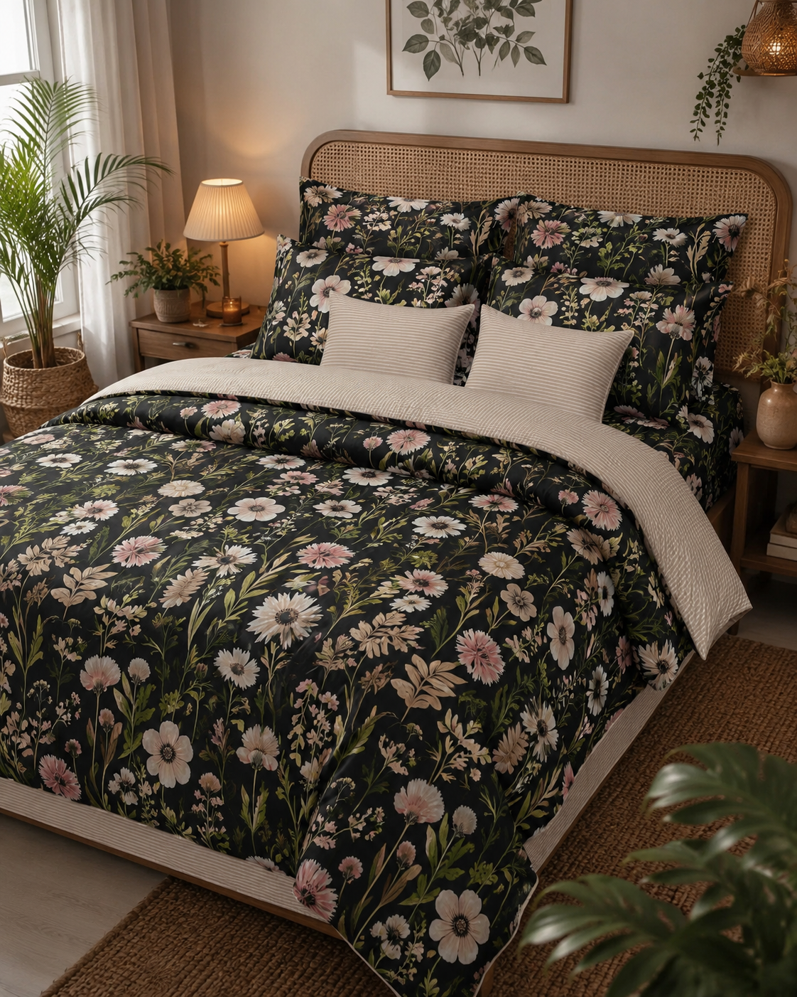 Mid Night Daisy Sheets and sets 