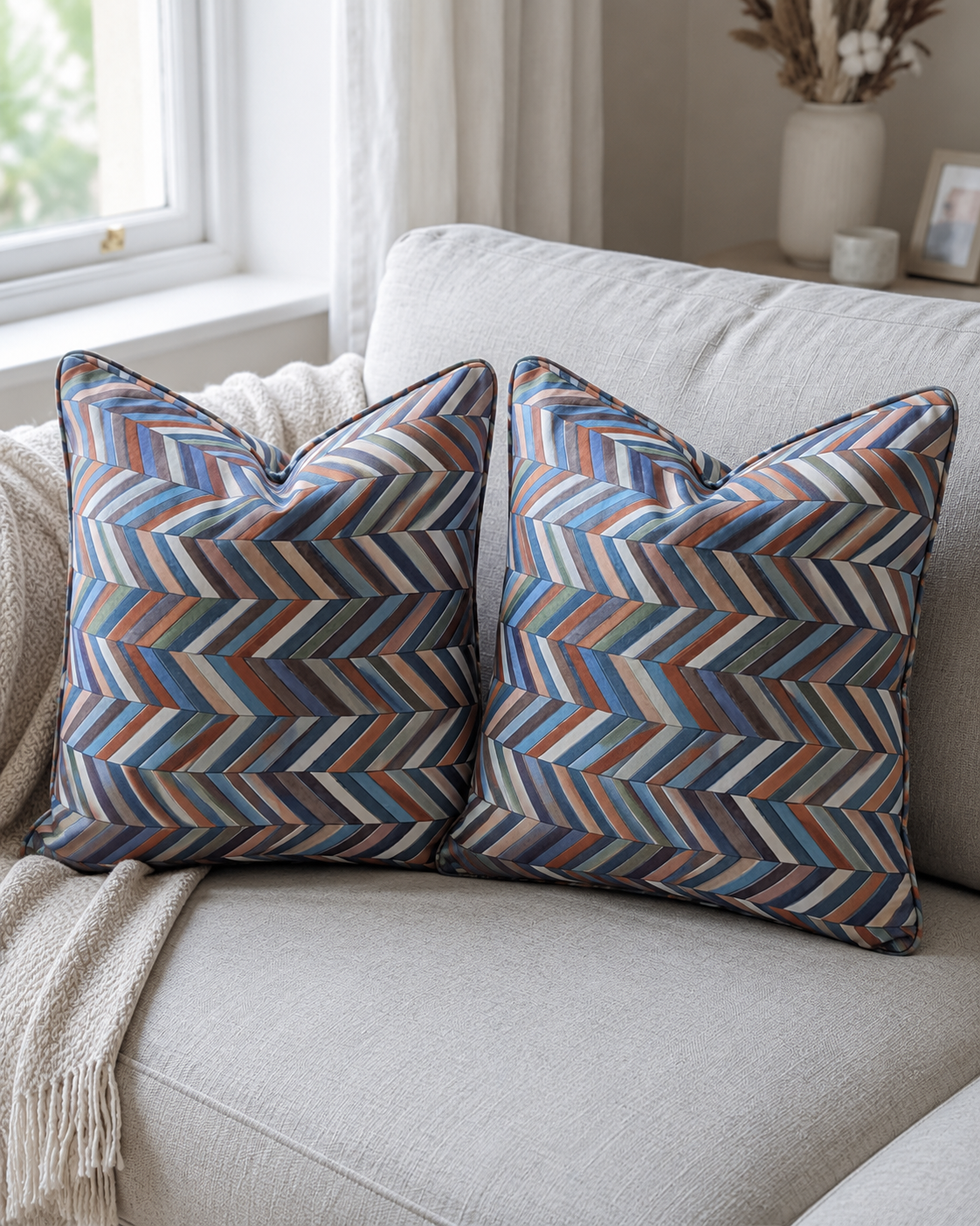 Zigzag Pattern (Pair of covers)