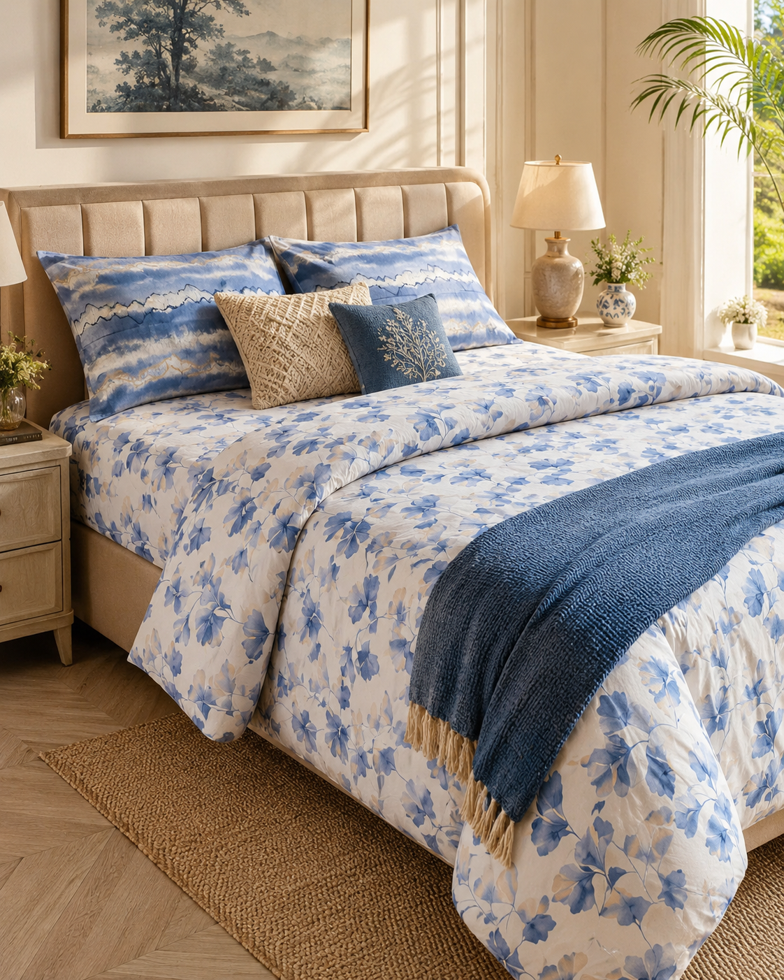 Blue Coastal Bed Set 