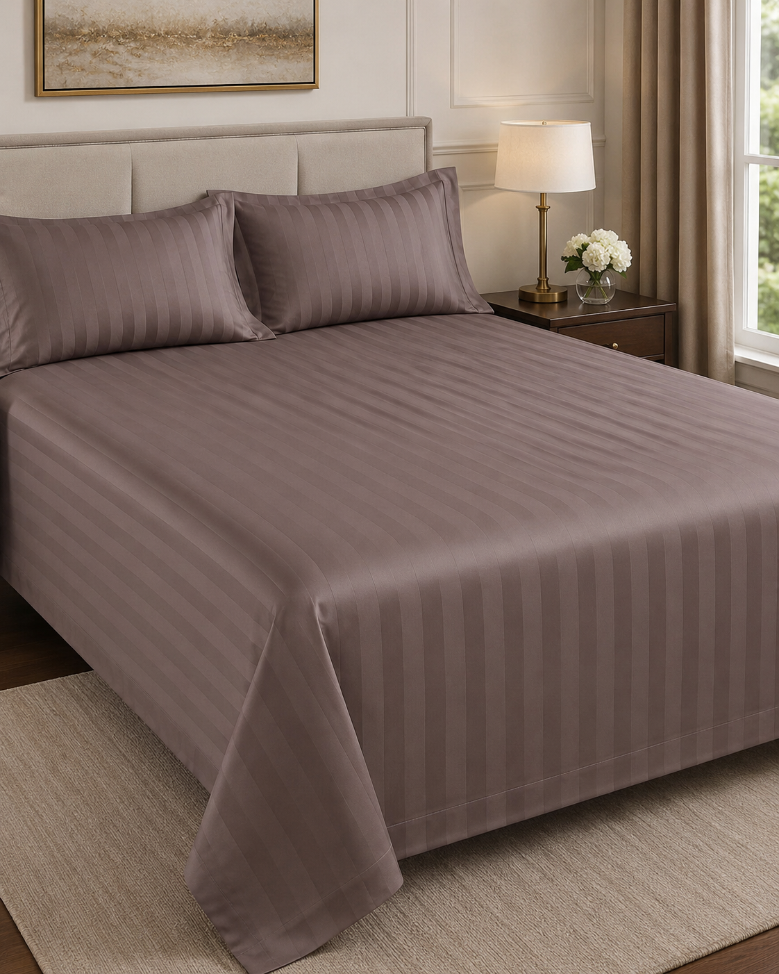Dusty Rose Sattin Sheets and sets
