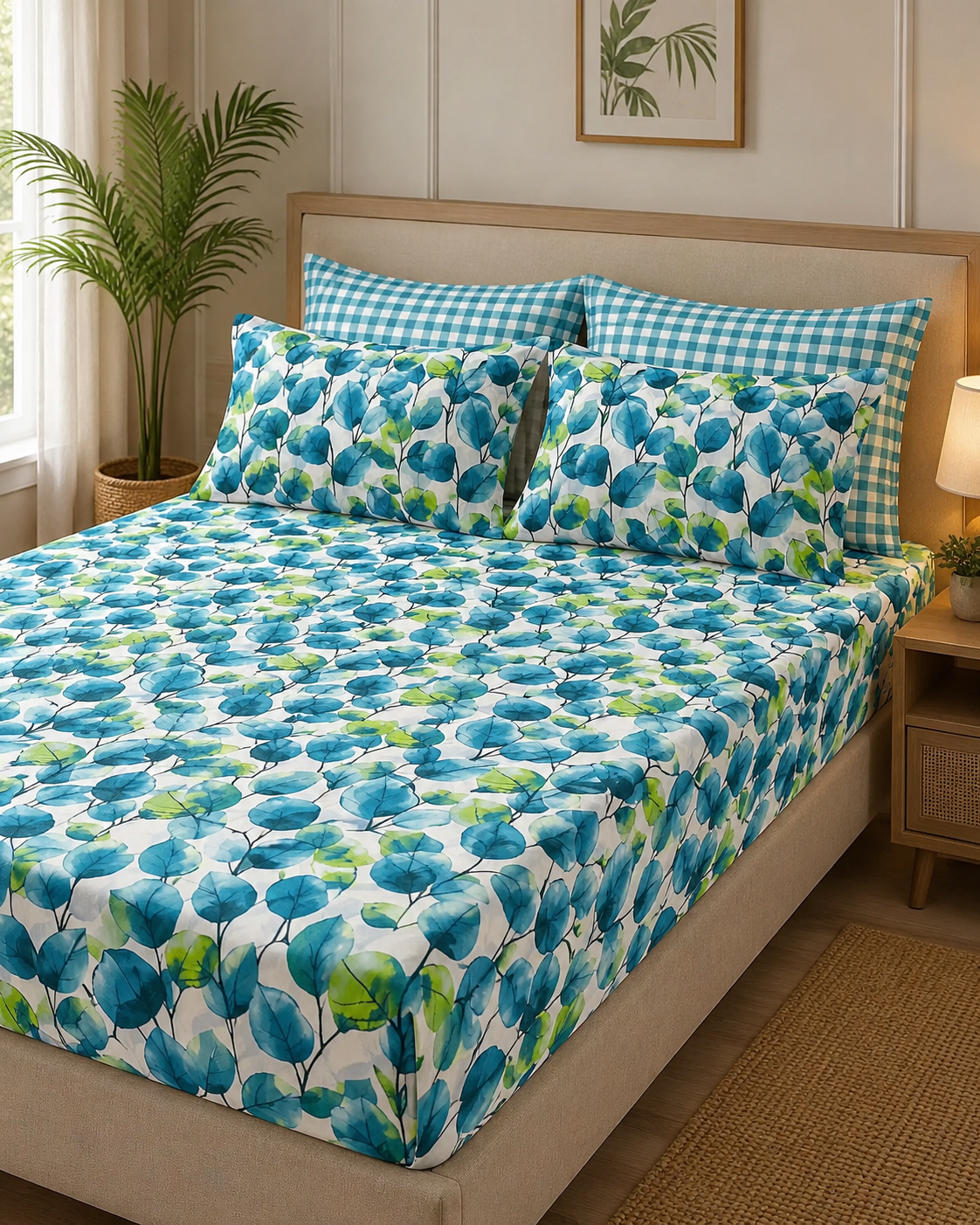 Aqua Leaf Sheets and sets 