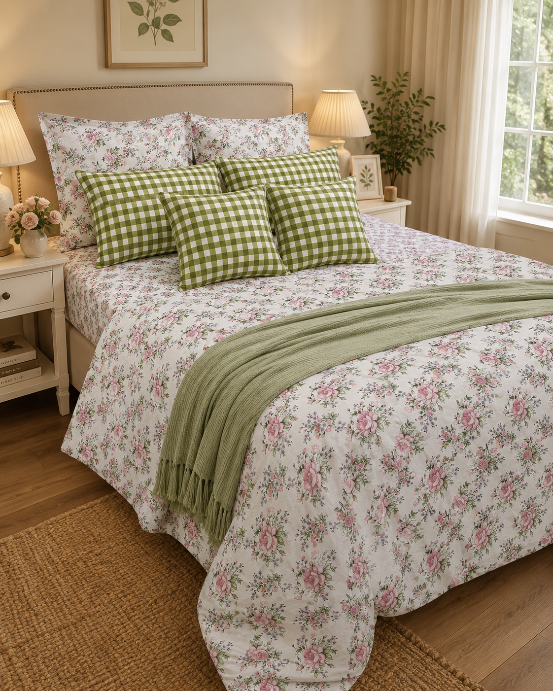 Rose Whisper Heaven Bedsheet set 