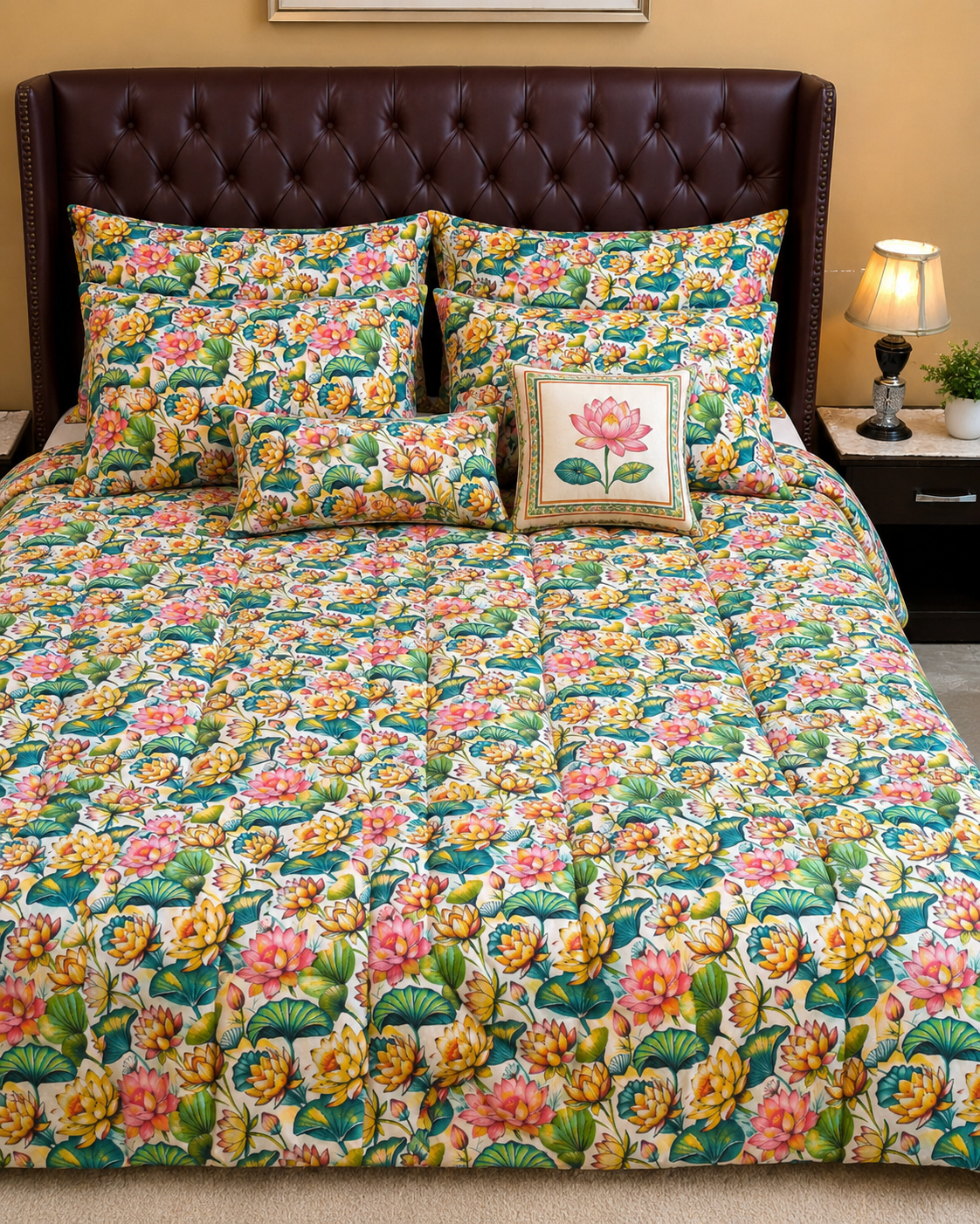Lotus Bloom Bedsheet Set 