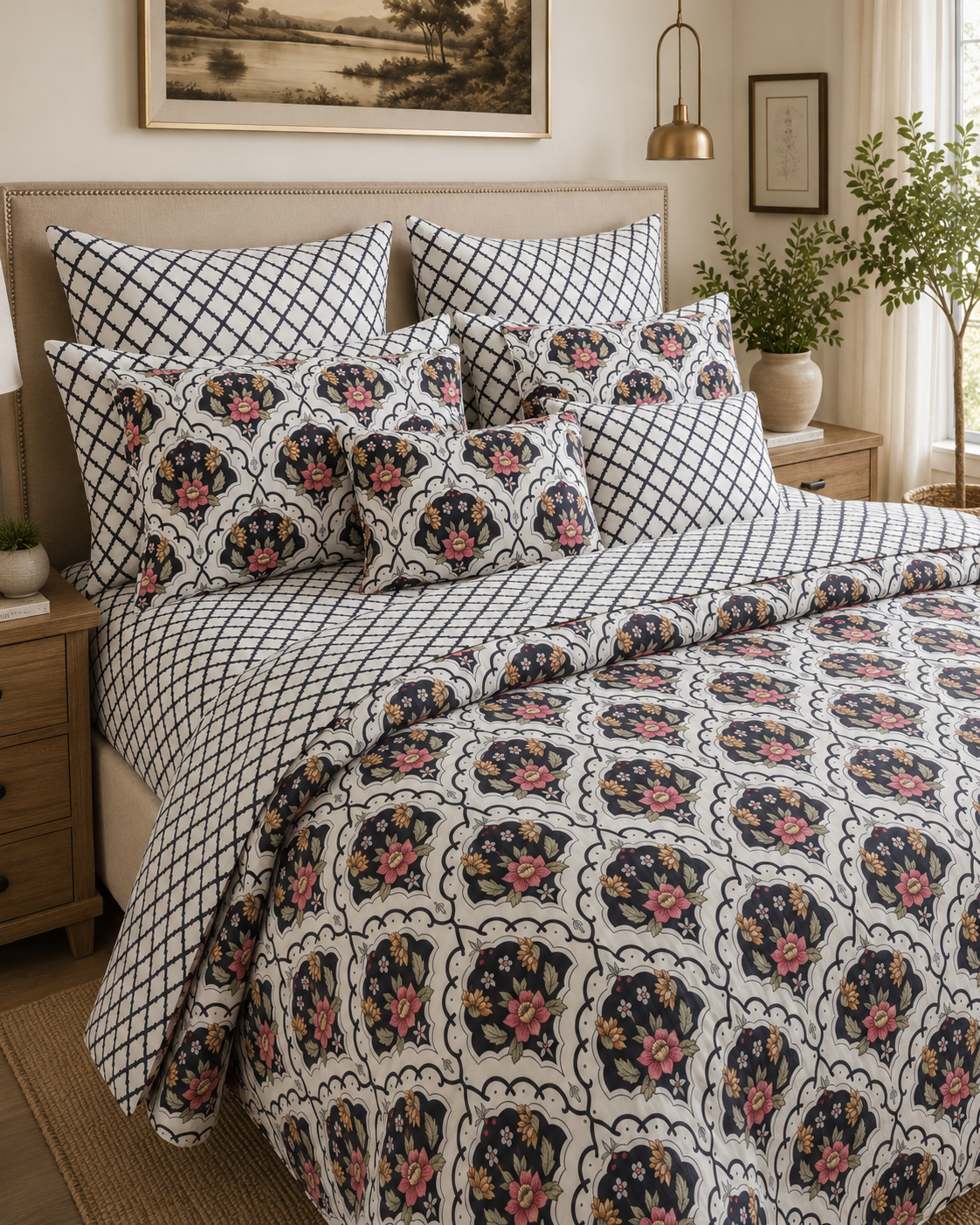 Floral Boho Bed set 