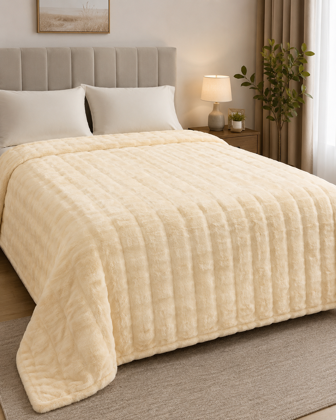 Fluffy Fleece Light Beige