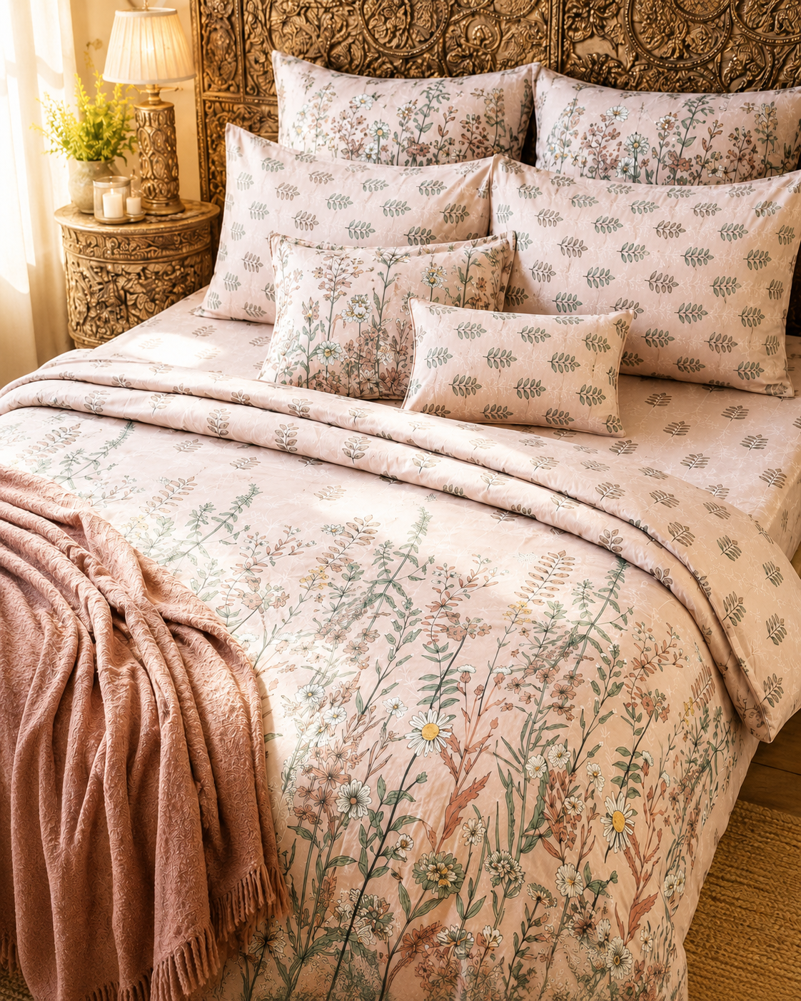 Blush Meadow Bed Set
