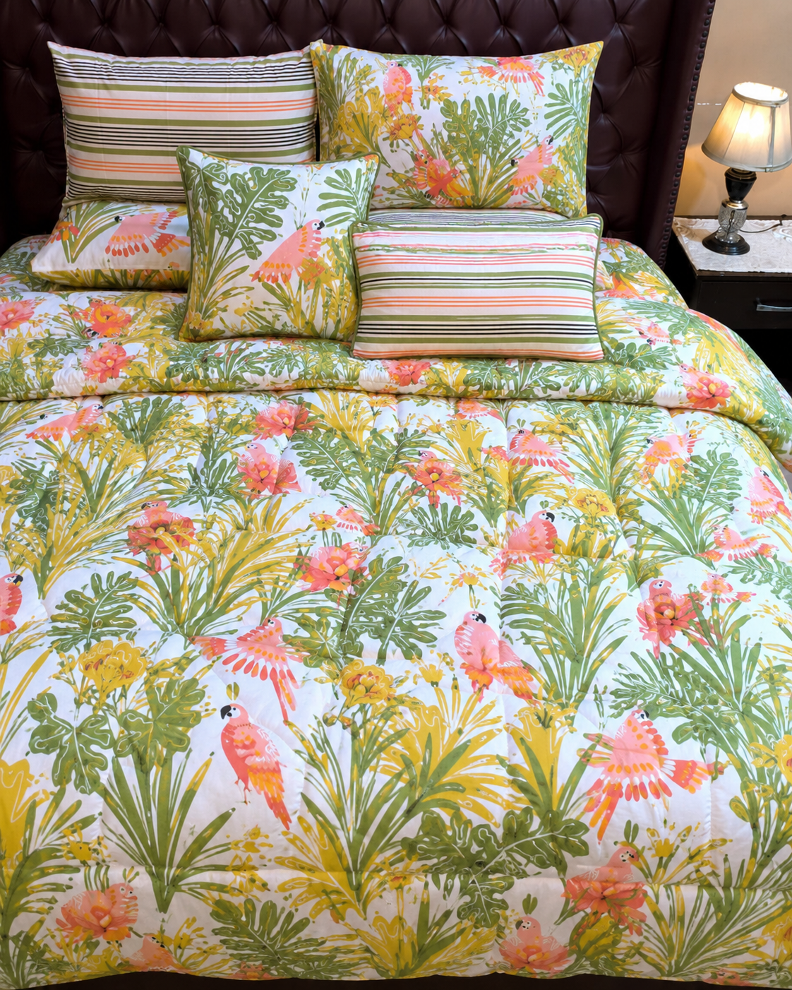 Tropical Parrot Bedsheet Set 